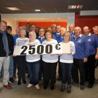 Remise du chèque de 2500 € de dons en présence du Pr. LAMY au profit de l.A.D.H.O. (2)